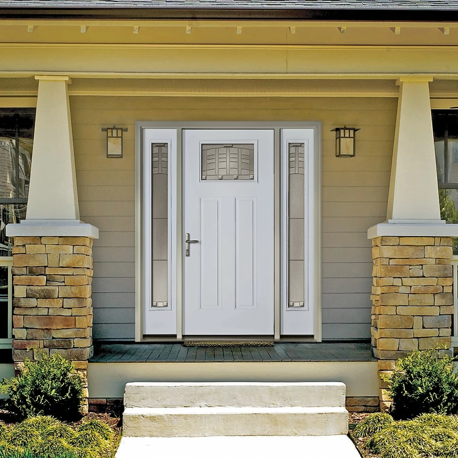 Therma-Tru Benchmark Doors Front Doors Emerson 36-in x 80-in Fiberglass Craftsman Right-Hand Inswing Ready to paint Unfinished Prehung Single Front Door with Brickmould 2 Therma-Tru Benchmark Doors Front Doors Emerson 36-in x 80-in Fiberglass Craftsman Right-Hand Inswing Ready to paint Unfinished Prehung Single Front Door with Brickmould - Image 2