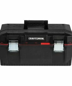 CRAFTSMAN Portable Tool Boxes PRO 23-in Red Plastic Lockable Tool Box