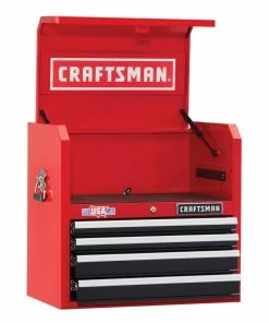 CRAFTSMAN Top Tool Chests 2000 Series 26-in W x 24.5-in H 4-Drawer Steel Tool Chest (Red)