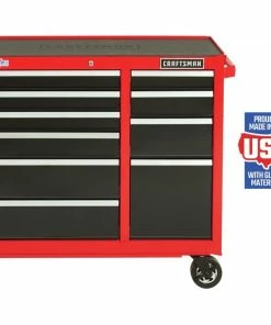 CRAFTSMAN Bottom Tool Cabinets 2000 Series 41-in W x 37.5-in H 10-Drawer Steel Rolling Tool Cabinet (Red)
