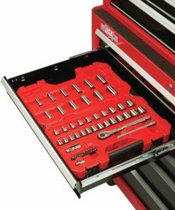 CRAFTSMAN Bottom Tool Cabinets 2000 Series 26.5-in W x 37.5-in H 5-Drawer Steel Rolling Tool Cabinet (Red) -Craftsman Store 08834463