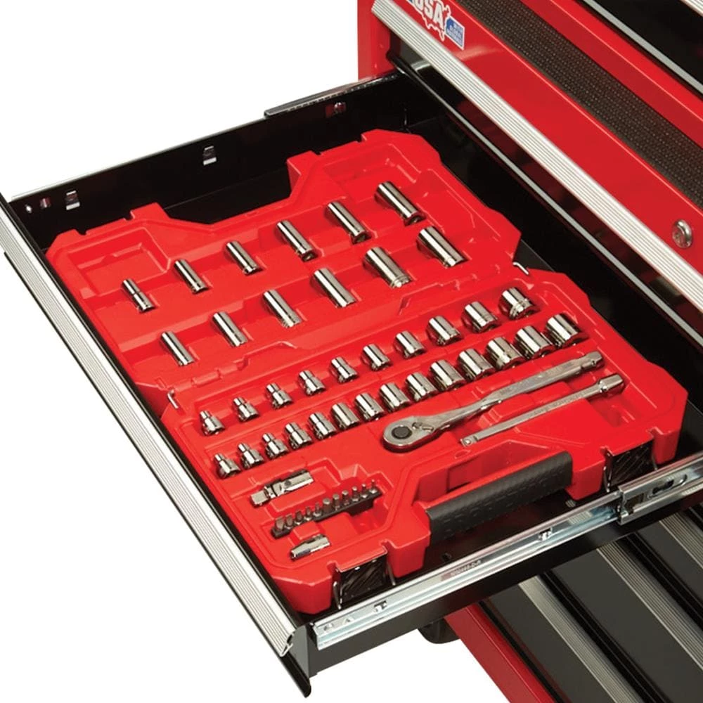 CRAFTSMAN Bottom Tool Cabinets 2000 Series 41-in W x 37.5-in H 10-Drawer Steel Rolling Tool Cabinet (Red) 10 CRAFTSMAN Bottom Tool Cabinets 2000 Series 41-in W x 37.5-in H 10-Drawer Steel Rolling Tool Cabinet (Red) - Image 10