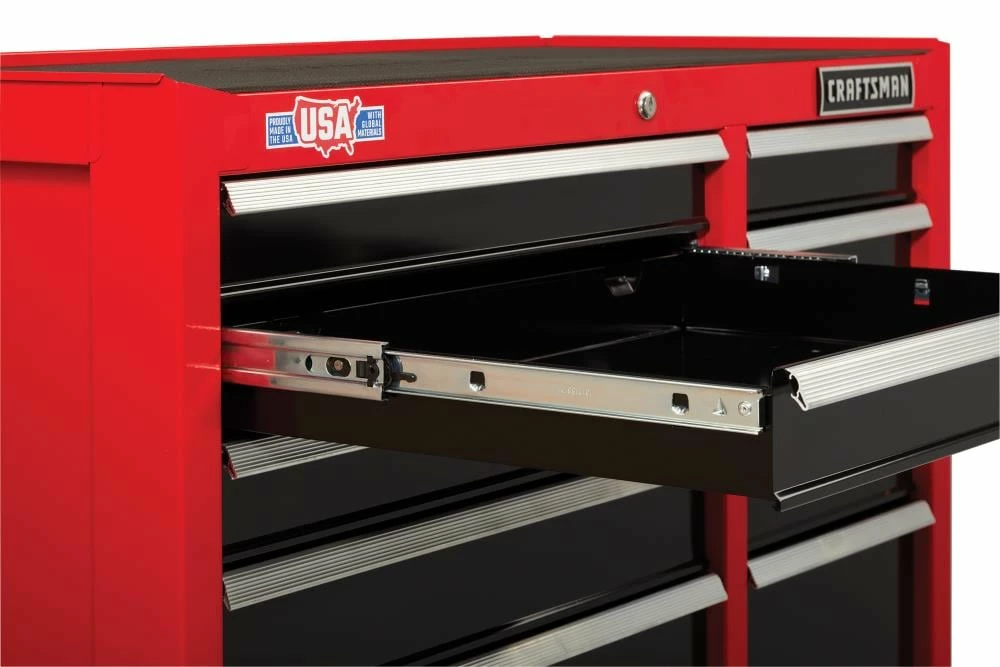 CRAFTSMAN Bottom Tool Cabinets 2000 Series 41-in W x 37.5-in H 10-Drawer Steel Rolling Tool Cabinet (Red) 8 CRAFTSMAN Bottom Tool Cabinets 2000 Series 41-in W x 37.5-in H 10-Drawer Steel Rolling Tool Cabinet (Red) - Image 8