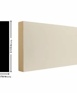 ReliaBilt Square & Lattice Moulding Craftsman 3-1/2-in x 8-ft MDF Square Moulding -Craftsman Store 09108141