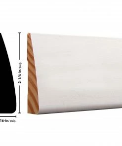 ReliaBilt Window & Door Moulding 11/16-in x 2-1/4-in 2-1/4-in x 10-ft Primed Wood Casing 7 ReliaBilt Window & Door Moulding 11/16-in x 2-1/4-in 2-1/4-in x 10-ft Primed Wood Casing -Craftsman Store 09122037