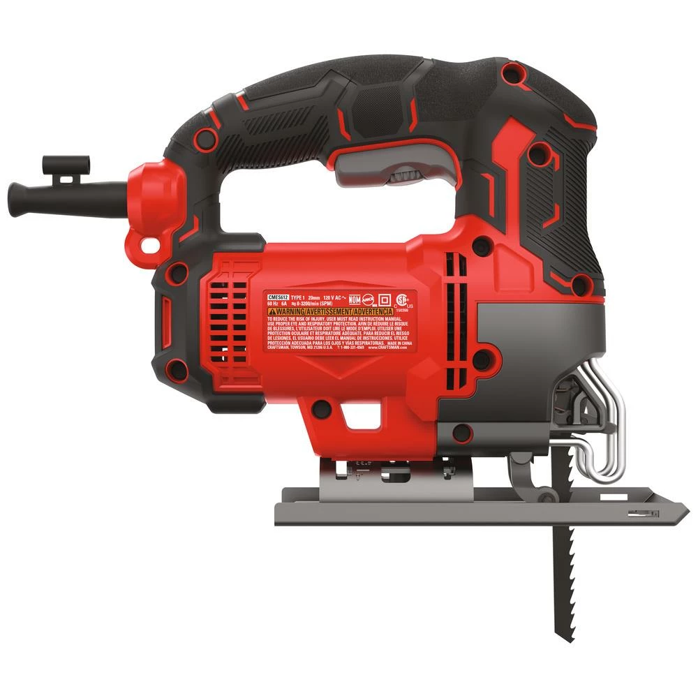 CRAFTSMAN Jigsaws 6-Amp Variable Speed Keyed Corded Jigsaw 4 CRAFTSMAN Jigsaws 6-Amp Variable Speed Keyed Corded Jigsaw - Image 4