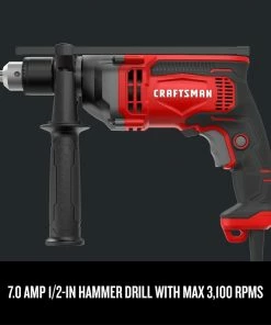 CRAFTSMAN Hammer Drills 1/2-in 7-Amp Corded Hammer Drill (Tool Only) -Craftsman Store 09214334