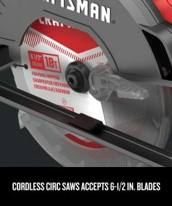 CRAFTSMAN Circular Saws V20 20-Volt Max 6-1/2-in Cordless Circular Saw Kit Circular Saw (1-Battery and Charger Included) 15 CRAFTSMAN Circular Saws V20 20-Volt Max 6-1/2-in Cordless Circular Saw Kit Circular Saw (1-Battery and Charger Included) -Craftsman Store 09215012