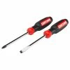 CRAFTSMAN Screwdrivers 2-Piece Bi-material Handle Set Screwdriver Set