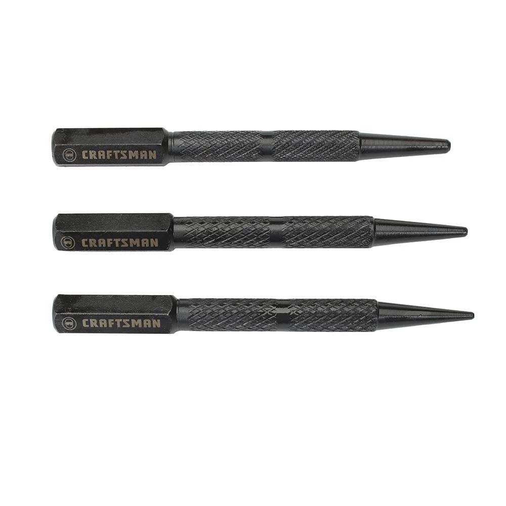 CRAFTSMAN Punches Tip Sizes Include 1/32-in, 2/32-in, 3/32-in Nail Set Punch 1 CRAFTSMAN Punches Tip Sizes Include 1/32-in, 2/32-in, 3/32-in Nail Set Punch