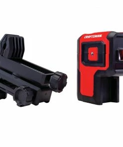 CRAFTSMAN Laser Levels 100-ft Red Beam Self-Leveling Line Generator 3 Spot Laser Level Kit with Plumb Points with Hard Case