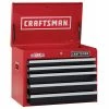 CRAFTSMAN Top Tool Chests 2000 Series 26-in W x 19.75-in H 5-Drawer Steel Tool Chest (Red)
