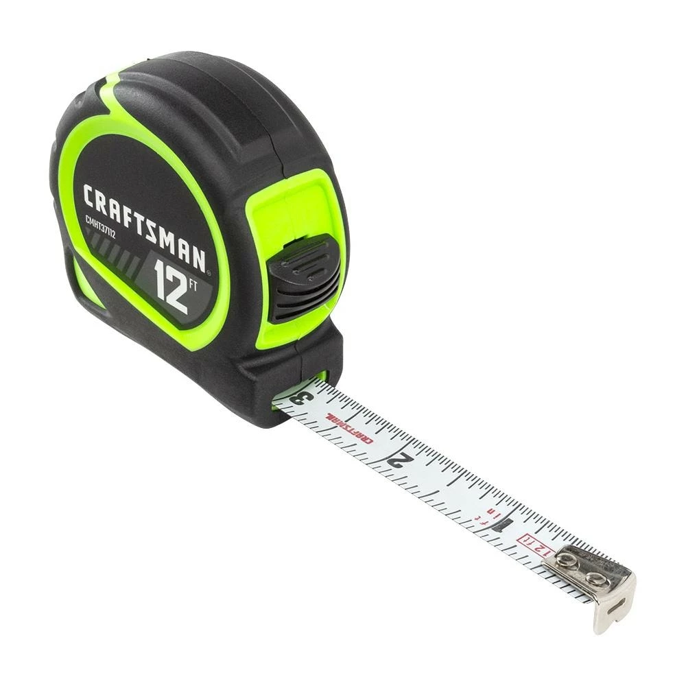 CRAFTSMAN Tape Measures HI-VIS 12-ft Tape Measure 1 CRAFTSMAN Tape Measures HI-VIS 12-ft Tape Measure