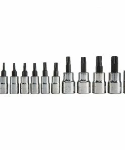 CRAFTSMAN Driver Sockets & Sets 12-Piece 1/4-in; 3/8-in Drive Set Tamper-Proof Torx Bit Torx Driver Socket Set