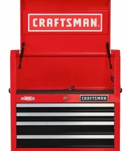 CRAFTSMAN Top Tool Chests 2000 Series 26-in W x 24.5-in H 4-Drawer Steel Tool Chest (Red) -Craftsman Store 09223711 scaled