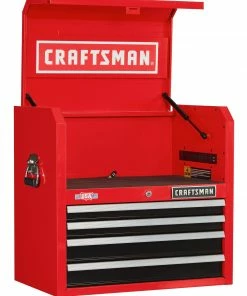 CRAFTSMAN Top Tool Chests 2000 Series 26-in W x 24.5-in H 4-Drawer Steel Tool Chest (Red) -Craftsman Store 09223712 scaled