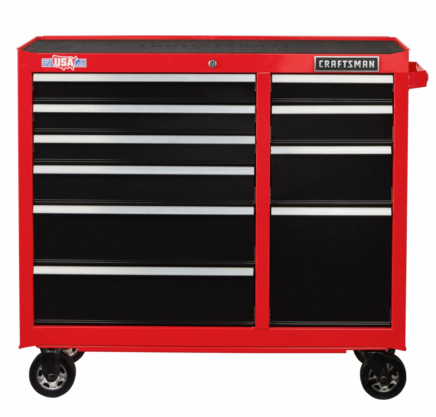 CRAFTSMAN Bottom Tool Cabinets 2000 Series 41-in W x 37.5-in H 10-Drawer Steel Rolling Tool Cabinet (Red) 2 CRAFTSMAN Bottom Tool Cabinets 2000 Series 41-in W x 37.5-in H 10-Drawer Steel Rolling Tool Cabinet (Red) - Image 2