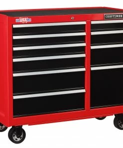 CRAFTSMAN Bottom Tool Cabinets 2000 Series 41-in W x 37.5-in H 10-Drawer Steel Rolling Tool Cabinet (Red) 23 CRAFTSMAN Bottom Tool Cabinets 2000 Series 41-in W x 37.5-in H 10-Drawer Steel Rolling Tool Cabinet (Red) -Craftsman Store 09223750 scaled