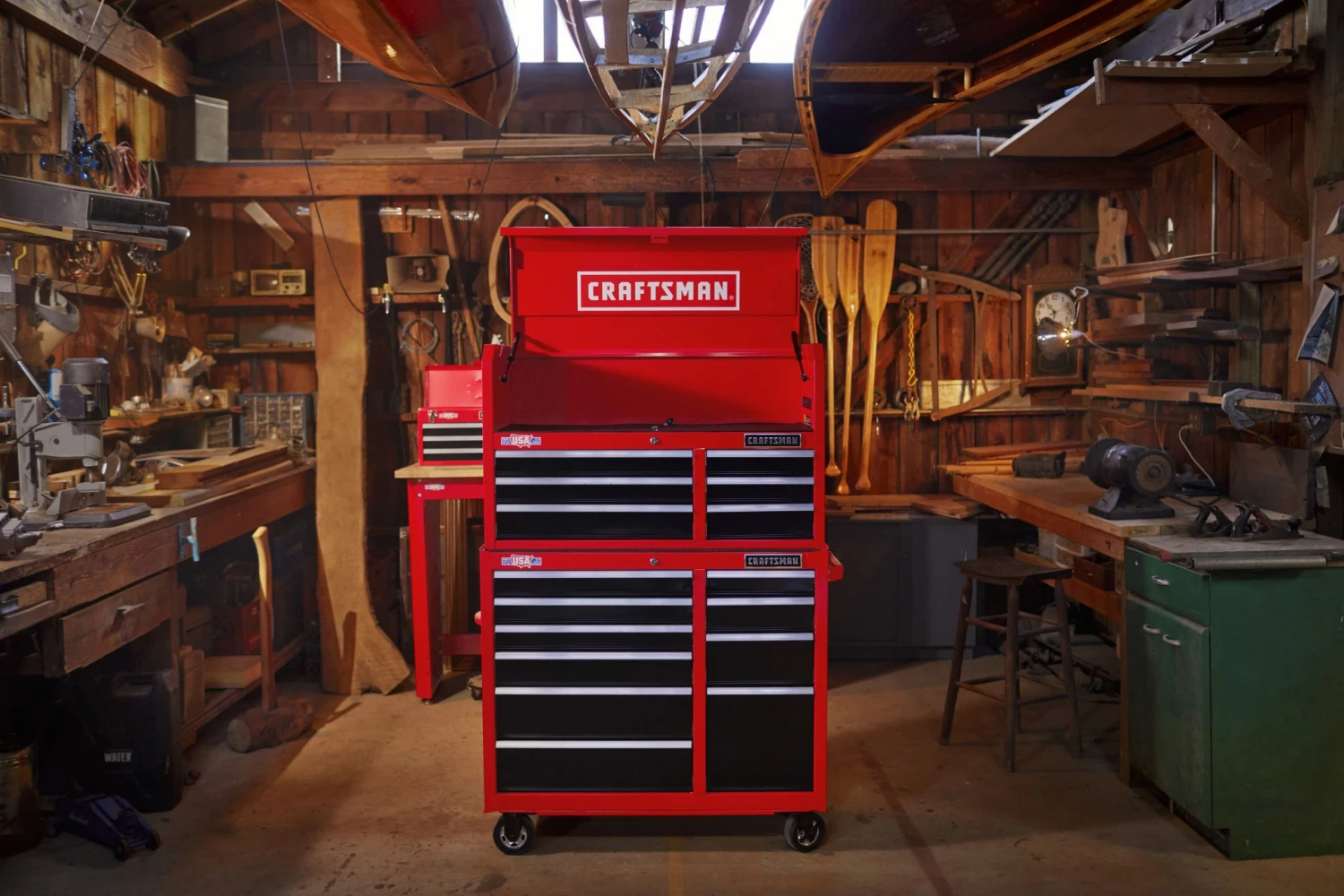 CRAFTSMAN Bottom Tool Cabinets 2000 Series 41-in W x 37.5-in H 10-Drawer Steel Rolling Tool Cabinet (Red) 6 CRAFTSMAN Bottom Tool Cabinets 2000 Series 41-in W x 37.5-in H 10-Drawer Steel Rolling Tool Cabinet (Red) - Image 6