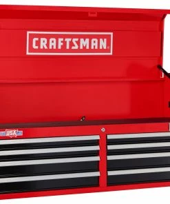 CRAFTSMAN Top Tool Chests 2000 Series 51.5-in W x 24.5-in H 8-Drawer Steel Tool Chest (Red) -Craftsman Store 09223753 scaled