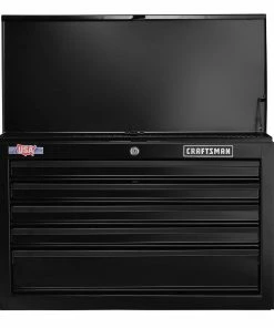 CRAFTSMAN Top Tool Chests 1000 Series 26-in W x 17.25-in H 5-Drawer Steel Tool Chest (Black) -Craftsman Store 09223814 scaled