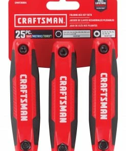 CRAFTSMAN Hex Keys & Torx Keys 25-key Standard (Sae) and Metric Combination Folding Hex Key Set