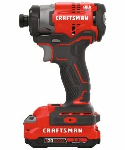 CRAFTSMAN Impact Drivers V20 20-volt Max Variable Speed Brushless Cordless Impact Driver (2-Batteries Included) -Craftsman Store 09224535