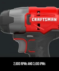 CRAFTSMAN Impact Drivers V20 20-volt Max Variable Speed Cordless Impact Driver (2-Batteries Included) -Craftsman Store 09224797