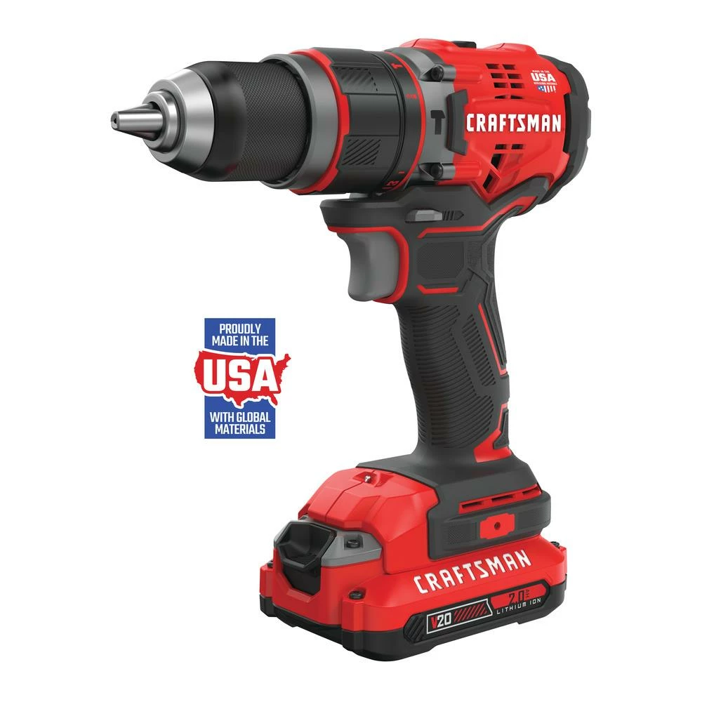 CRAFTSMAN Hammer Drills V20 1/2-in 20-volt Max Variable Speed Brushless Cordless Hammer Drill (2-Batteries Included) 1 CRAFTSMAN Hammer Drills V20 1/2-in 20-volt Max Variable Speed Brushless Cordless Hammer Drill (2-Batteries Included)
