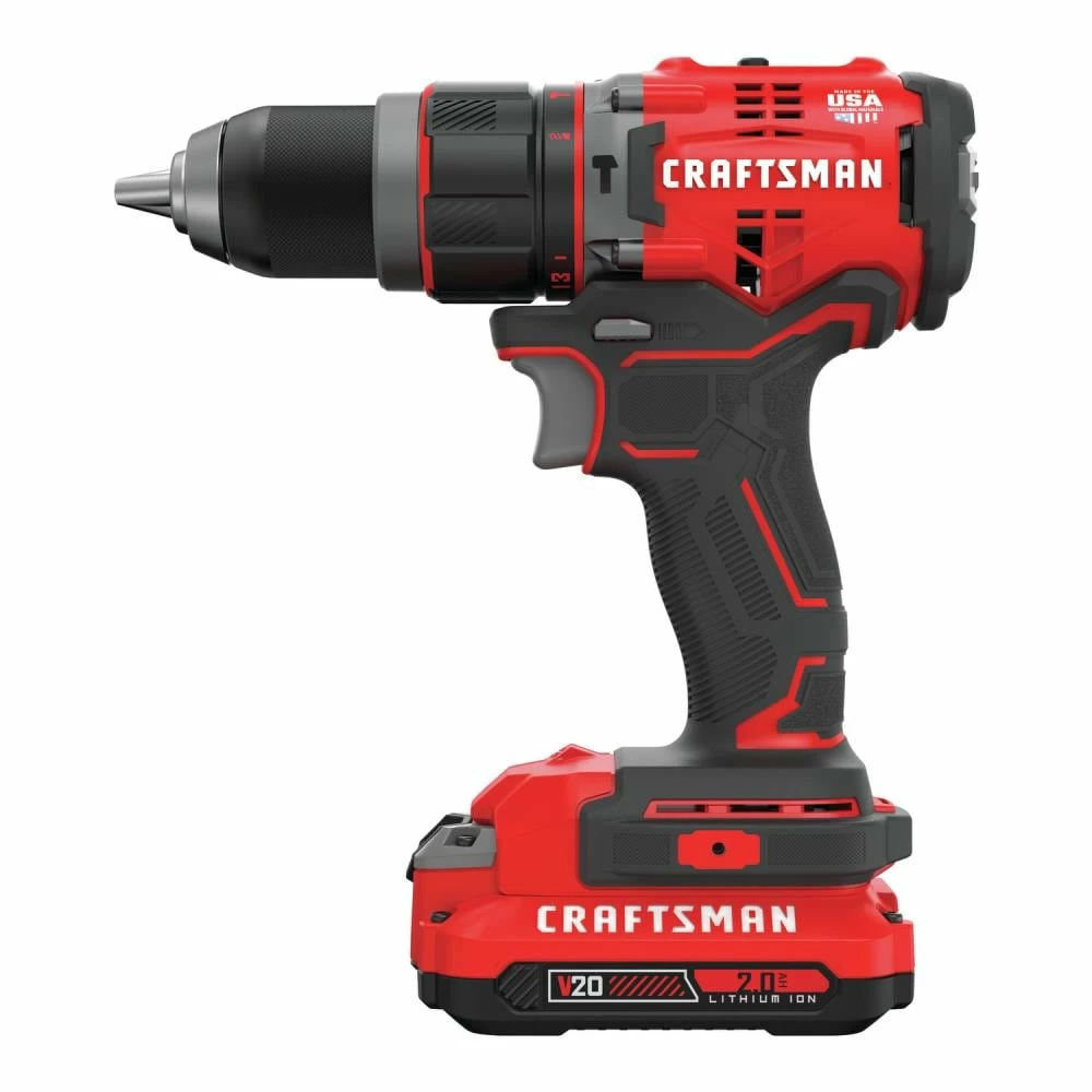 CRAFTSMAN Hammer Drills V20 1/2-in 20-volt Max Variable Speed Brushless Cordless Hammer Drill (2-Batteries Included) 8 CRAFTSMAN Hammer Drills V20 1/2-in 20-volt Max Variable Speed Brushless Cordless Hammer Drill (2-Batteries Included) - Image 8