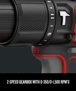 CRAFTSMAN Hammer Drills V20 1/2-in 20-volt Max Variable Speed Cordless Hammer Drill (2-Batteries Included) -Craftsman Store 09224815