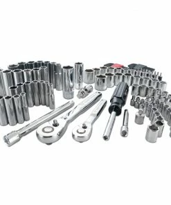 CRAFTSMAN Mechanics Tool Sets 105-Piece Standard (SAE) and Metric Combination Polished Chrome Mechanics Tool Set (1/4-in; 3/8-in)