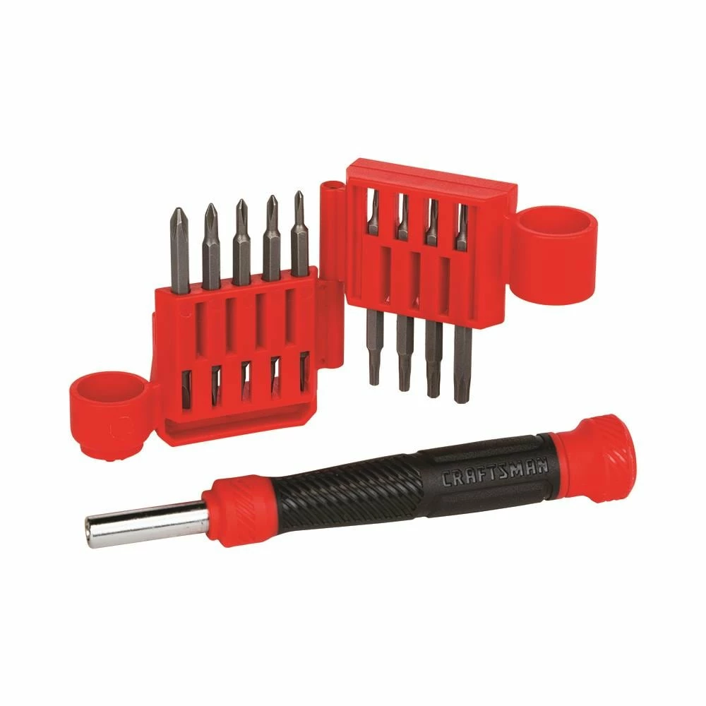 CRAFTSMAN Screwdrivers Precision 18-Piece Bi-material Handle Set Multi-bit Screwdriver Set 1 CRAFTSMAN Screwdrivers Precision 18-Piece Bi-material Handle Set Multi-bit Screwdriver Set