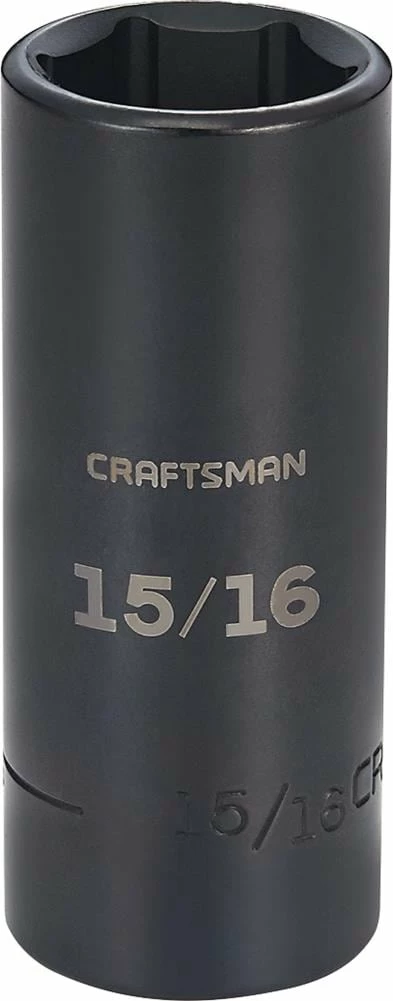 CRAFTSMAN Impact Sockets & Impact Socket Sets Standard (SAE) 1/2-in Drive 15/16-in 6-point Impact Socket 1 CRAFTSMAN Impact Sockets & Impact Socket Sets Standard (SAE) 1/2-in Drive 15/16-in 6-point Impact Socket