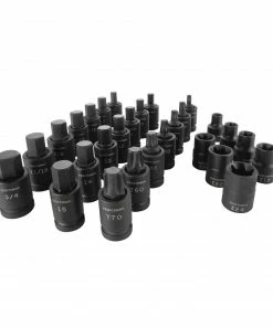 CRAFTSMAN Impact Sockets & Impact Socket Sets 28-Piece Standard (SAE) and Metric Combination 1/2-in Drive Set 6-Point Impact Socket Set