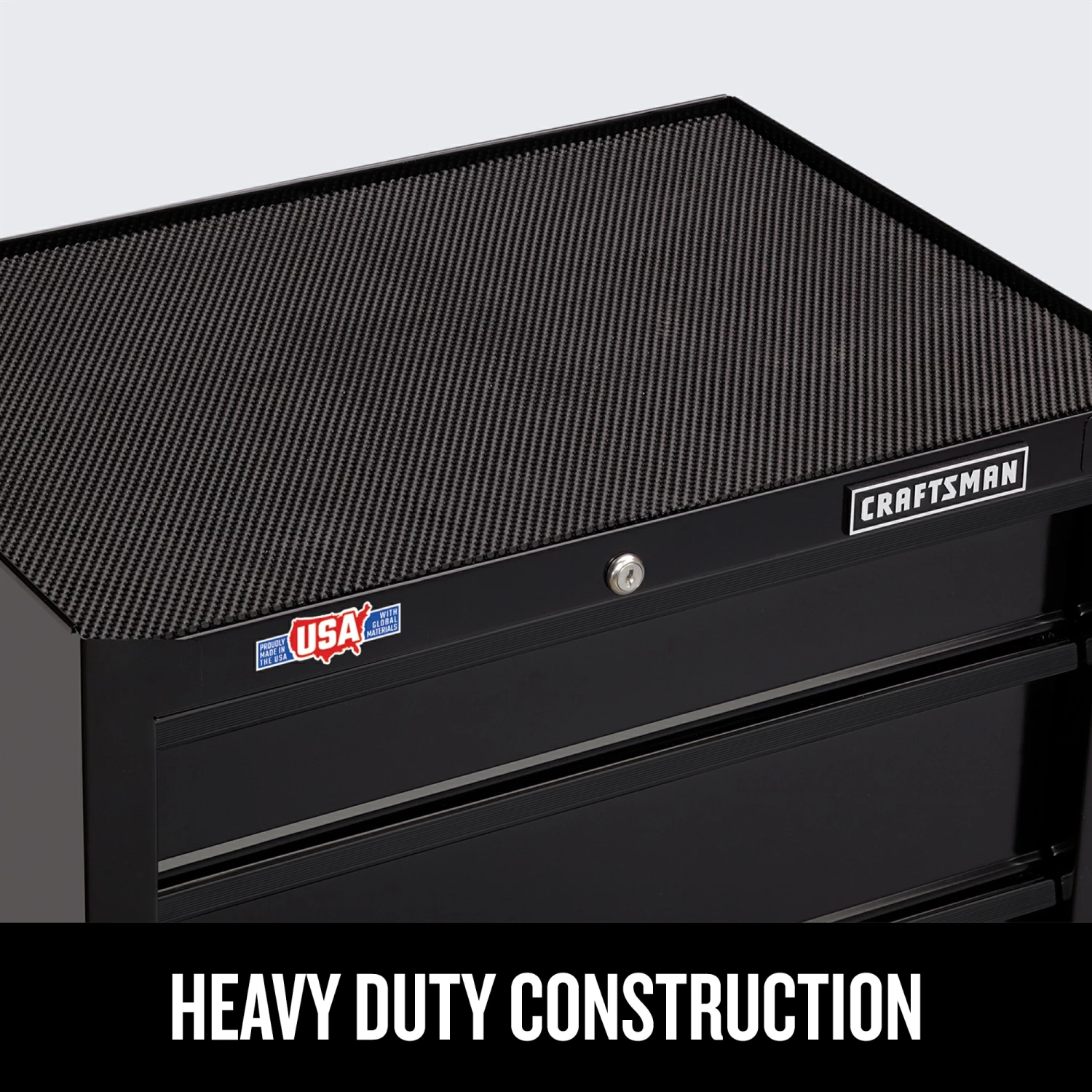 CRAFTSMAN Bottom Tool Cabinets 1000 Series 26.5-in W x 32.5-in H 4-Drawer Steel Rolling Tool Cabinet (Black) 8 CRAFTSMAN Bottom Tool Cabinets 1000 Series 26.5-in W x 32.5-in H 4-Drawer Steel Rolling Tool Cabinet (Black) - Image 8