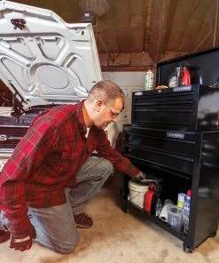 CRAFTSMAN Tool Chest Combos 1000 Series 26.5-in W x 44.25-in H 5 Ball-bearing Steel Tool Chest Combo (Black) 17 CRAFTSMAN Tool Chest Combos 1000 Series 26.5-in W x 44.25-in H 5 Ball-bearing Steel Tool Chest Combo (Black) -Craftsman Store 09229736 scaled