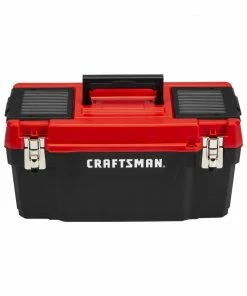 CRAFTSMAN Portable Tool Boxes DIY 20-in Red Plastic Lockable Tool Box