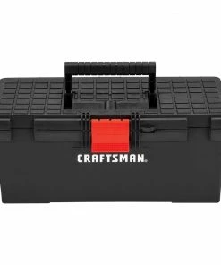 CRAFTSMAN Portable Tool Boxes 16-in Black Plastic Lockable Tool Box