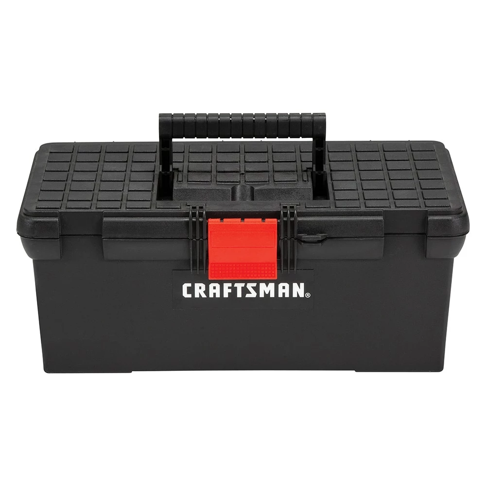 CRAFTSMAN Portable Tool Boxes 16-in Black Plastic Lockable Tool Box 1 CRAFTSMAN Portable Tool Boxes 16-in Black Plastic Lockable Tool Box