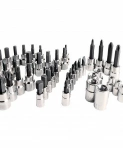 CRAFTSMAN Driver Sockets & Sets 42-Piece 1/4-in; 3/8-in Drive Set Hex; Torx; Phillips; Flathead Bit Standard (SAE) and Metric Combination Driver Socket Set