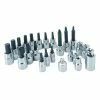 CRAFTSMAN Driver Sockets & Sets 25-Piece 1/4-in; 3/8-in Drive Set Hex; Torx; Phillips; Flathead Bit Standard (SAE) and Metric Combination Driver Socket Set