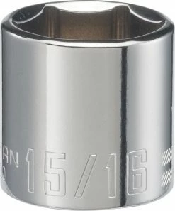 CRAFTSMAN Sockets & Socket Sets Standard (SAE) 3/8-in Drive 6-point 15/16-in Shallow Socket