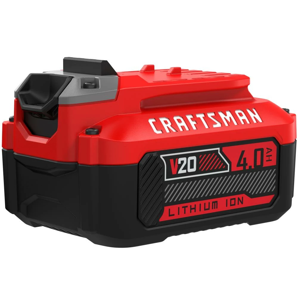 CRAFTSMAN Power Tool Batteries & Chargers V20 20-Volt Max 4 Amp-Hour Lithium Power Tool Battery 1 CRAFTSMAN Power Tool Batteries & Chargers V20 20-Volt Max 4 Amp-Hour Lithium Power Tool Battery
