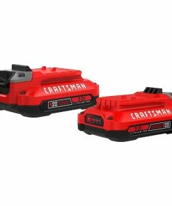 CRAFTSMAN Power Tool Batteries & Chargers V20 20-Volt Max 2-Pack 2 Amp-Hour Lithium Power Tool Battery