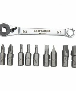 CRAFTSMAN Screwdrivers 10-Piece Steel Handle Ratcheting Set Multi-bit Screwdriver Set