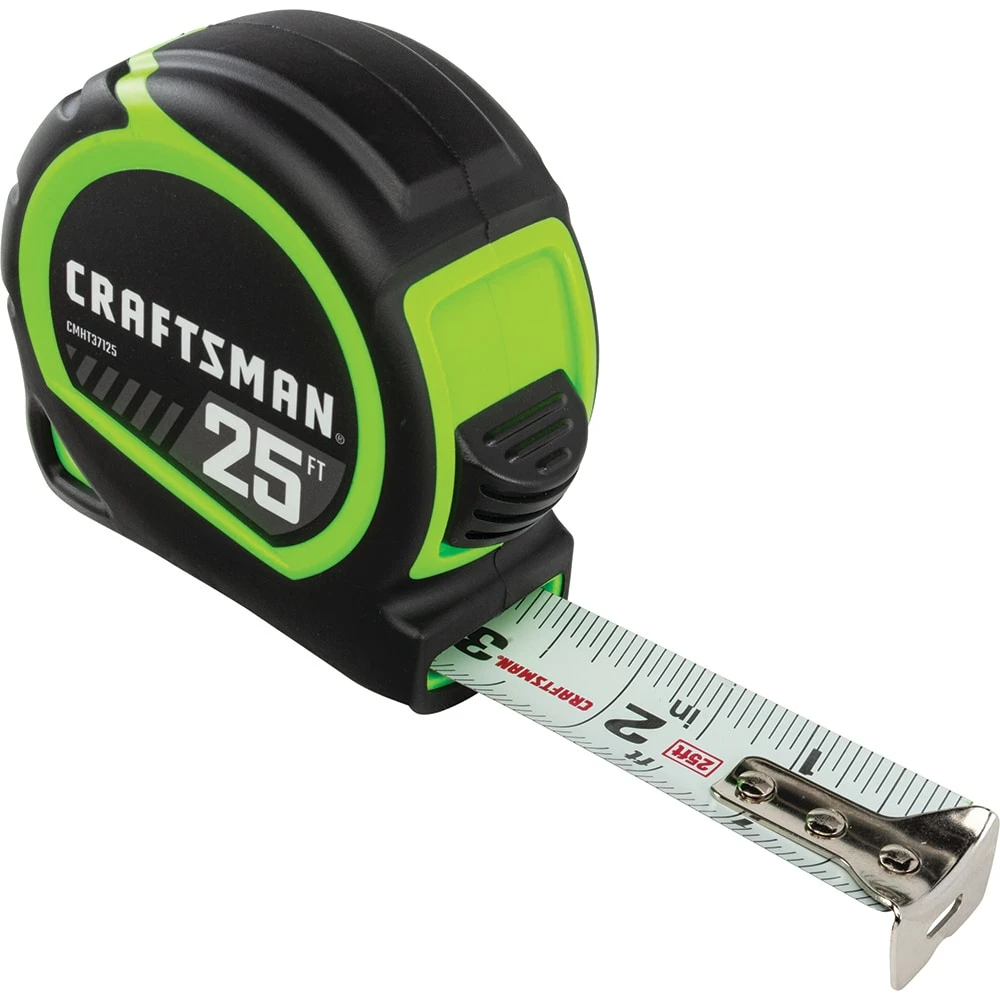 CRAFTSMAN Tape Measures HI-VIS 25-ft Tape Measure 1 CRAFTSMAN Tape Measures HI-VIS 25-ft Tape Measure