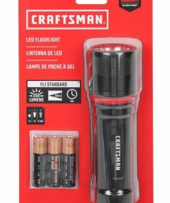 CRAFTSMAN Flashlights LED flashlight 350-Lumen LED Flashlight (Battery Included) -Craftsman Store 09313888
