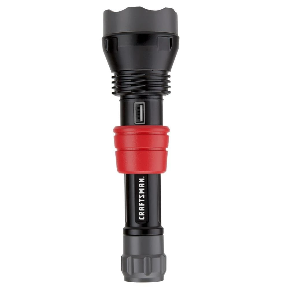 CRAFTSMAN Flashlights 500-Lumen LED Rechargeable Spotlight Flashlight (Battery Included) 1 CRAFTSMAN Flashlights 500-Lumen LED Rechargeable Spotlight Flashlight (Battery Included)