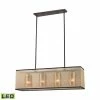 Westmore by ELK Lighting Chandeliers Sandbar 4-Light Oil Rubbed Bronze Craftsman Cage Chandelier